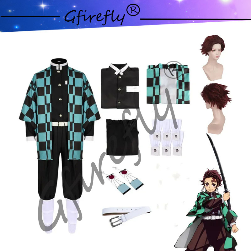 Cosplay Prop Sword - Kamado tanjirou-刀のコスプレコスチュームセット,刀アクセサリー,アニメの服,ドロップ,ユニフォーム