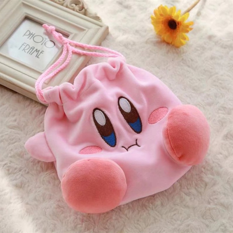 Anime Merchandise Bag - カービィの収納袋女性漫画アニメフィギュア化粧バッグかわいいバンドルポケットピンクファッション化粧品バッグかわいい小銭入れギフト