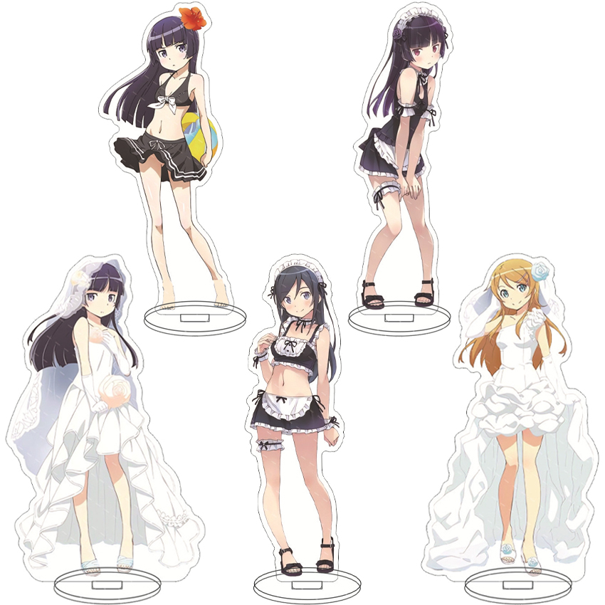 Anime Merchandise - 16CMアニメフィギュア 俺の妹がこんなに可愛いわけがない！ Oreimo コサカ・キリノ・ゴーコウ・ルリ コス アクリルスタンド飾り
