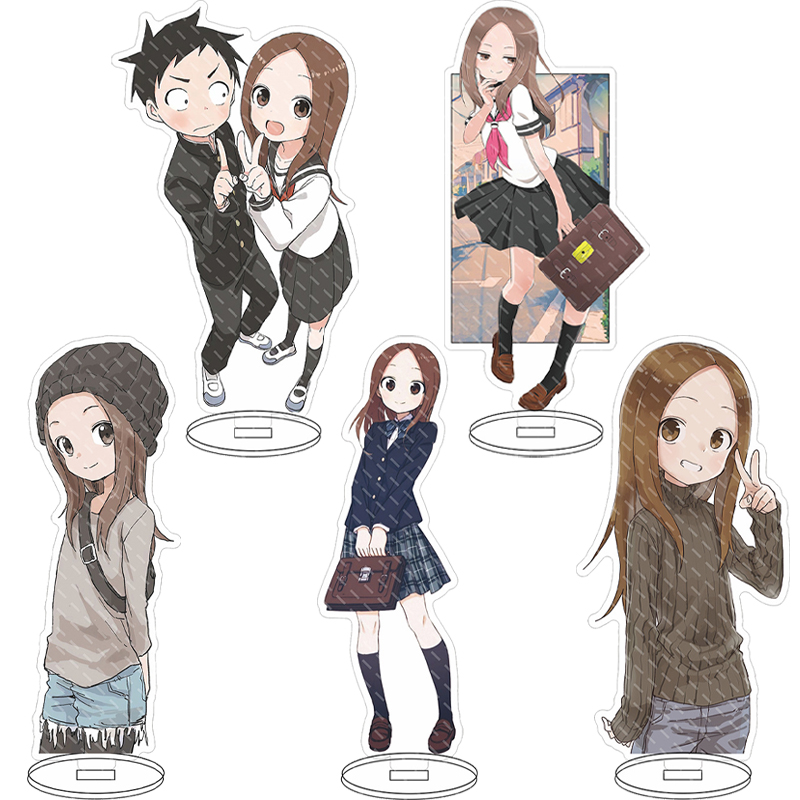 Anime Merchandise - 16 センチメートルアニメフィギュアからかい上手の高木さん西片高木コスアクリルスタンド装飾品かわいいクリスマスギフト