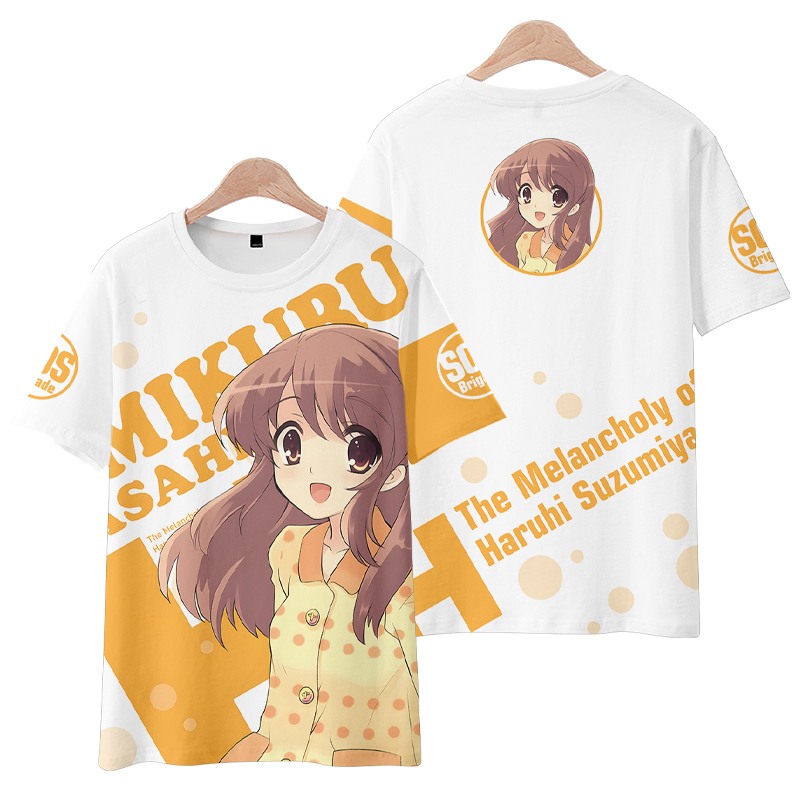 Anime Merchandise Online - アニメ綾波ハルヒのユウツ半袖 Tシャツ夏のコスプレ衣装カジュアル学生ルーズトップス