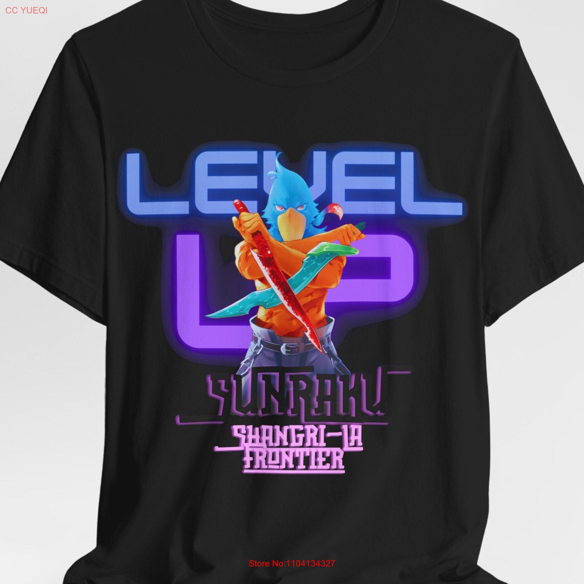 Anime Merchandise Online - 男性と男の子のための漫画のTシャツ,スンラク,シャングリ,ラフロンティア,長袖または半袖,ギフト
