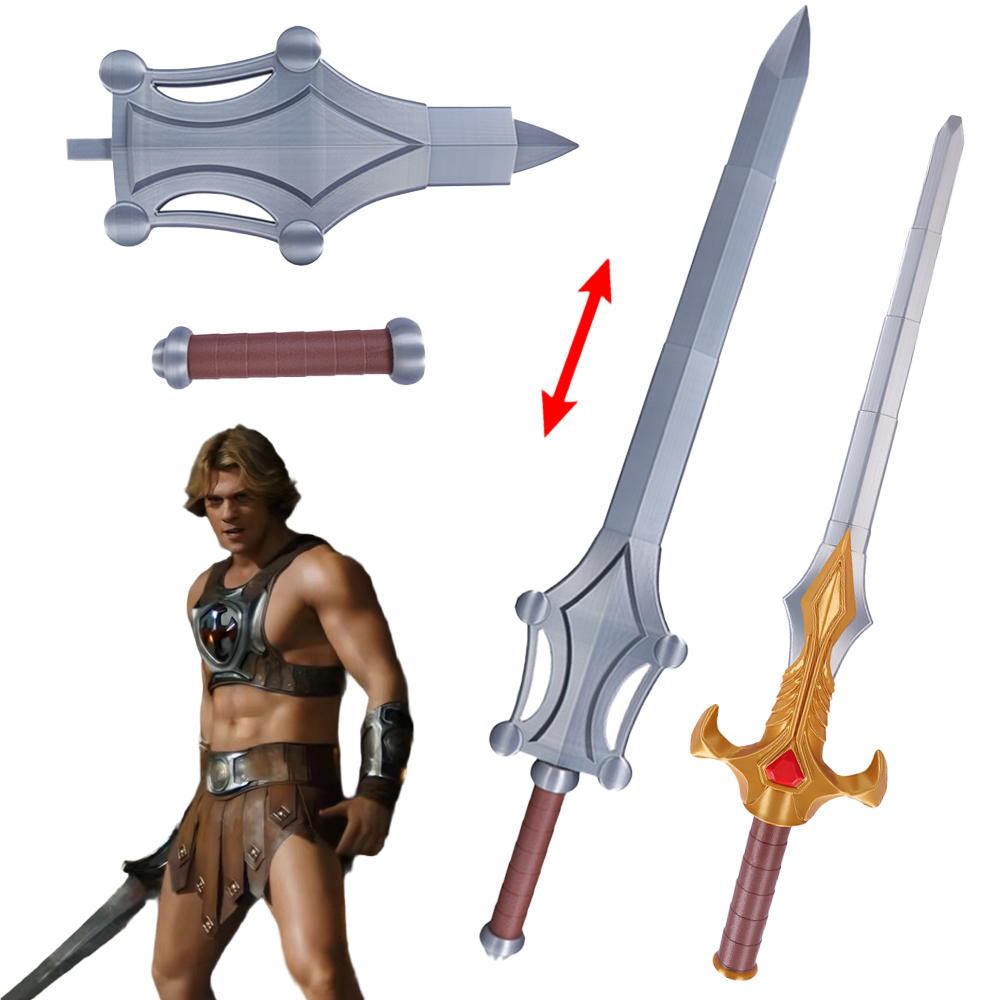 Cosplay Prop Sword - 94 センチメートル彼ティーラマンコスプレファンタジーパワーソードオーナメント映画ユニバースマスターズ変装コスチュームアクセサリーハロウィン小道具