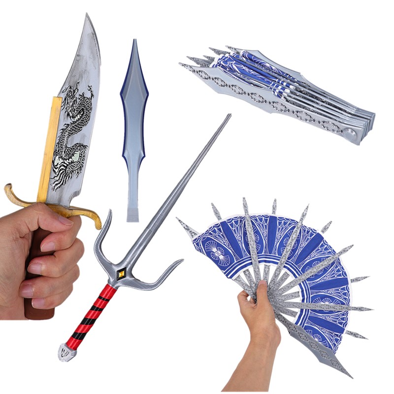Cosplay Prop Sword - モータルコスプレコンバット扇子ファンタジアキタナファンカノミレナ短剣小道具ハロウィンカーニバルコスチュームアクセサリー