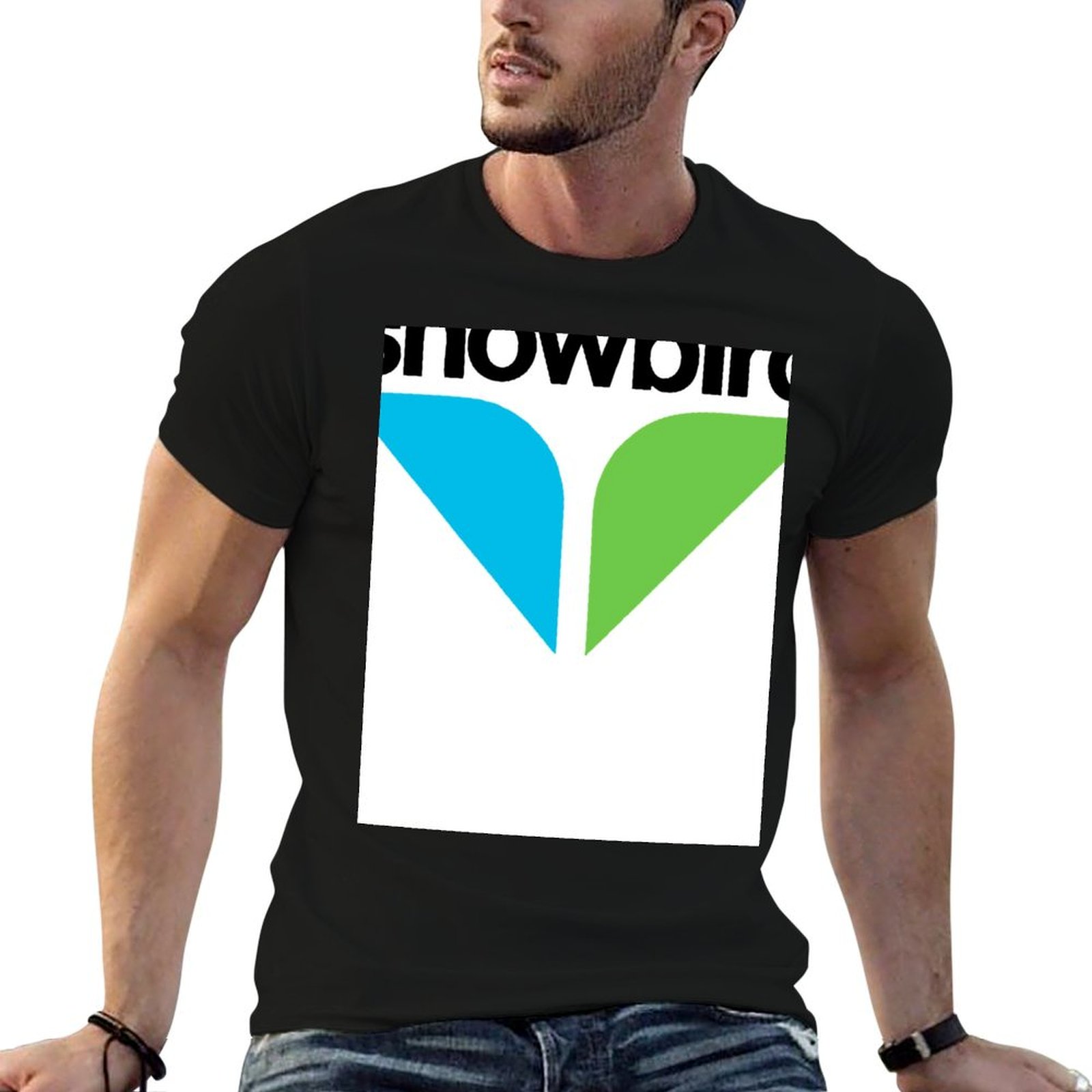 Anime Merchandise Logo - スノーバードロゴ商品 Tシャツ tシャツマンプレーンアニメ tシャツ tシャツデザイナー tシャツ