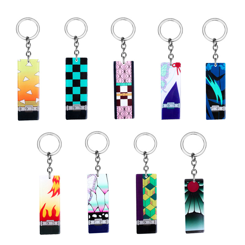 Anime Merchandise Bag - キーホルダー悪魔の刃竈門炭治郎アクリル面白いアニメペンダント飾りキーチェーン電話バッグストラップキーリングギフトアクセサリー