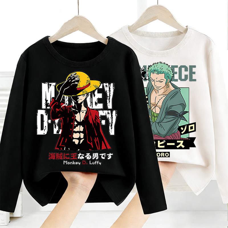 ワンピース長袖アニメプリントトップスベースレイヤーシャツ少年 - Anime Merchandise Online のレビューと価格