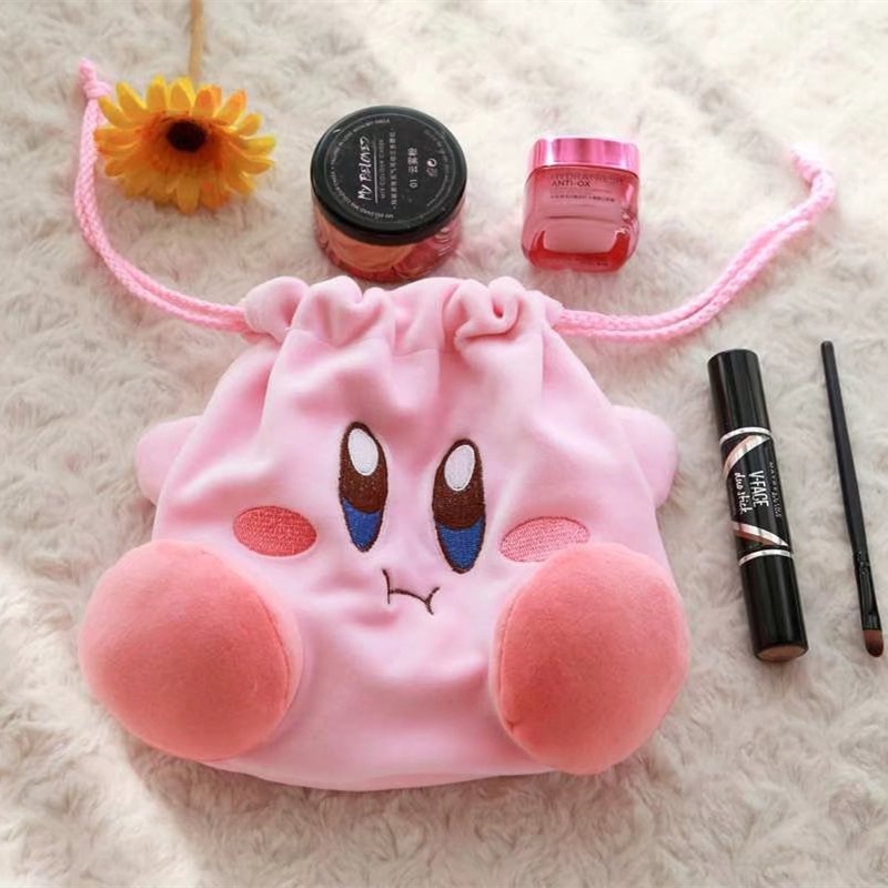 カービィの収納袋女性漫画アニメフィギュア化粧バッグかわいいバ - Anime Merchandise Bag のレビューと価格