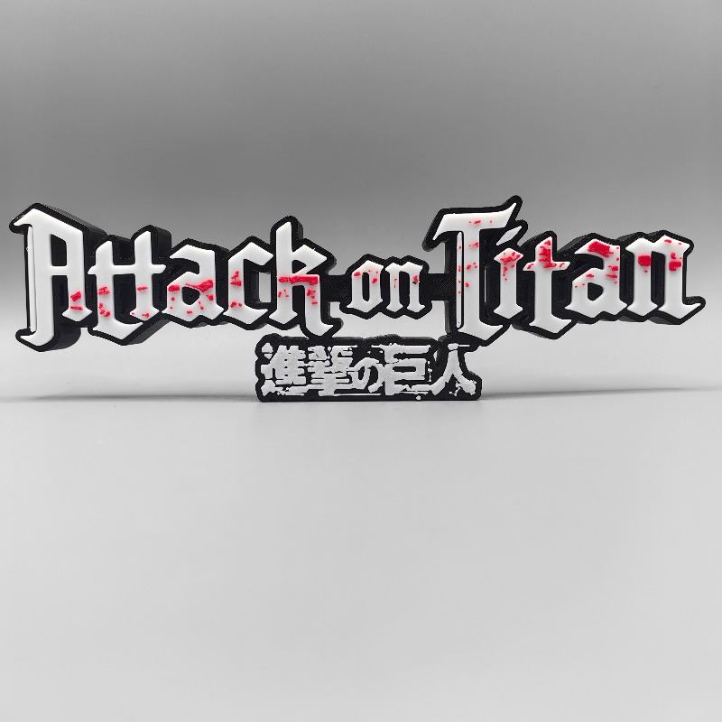 進撃の巨人アニメグッズロゴ3Dフォントクリエイティブパーソナ - Anime Merchandise Logo のレビューと価格
