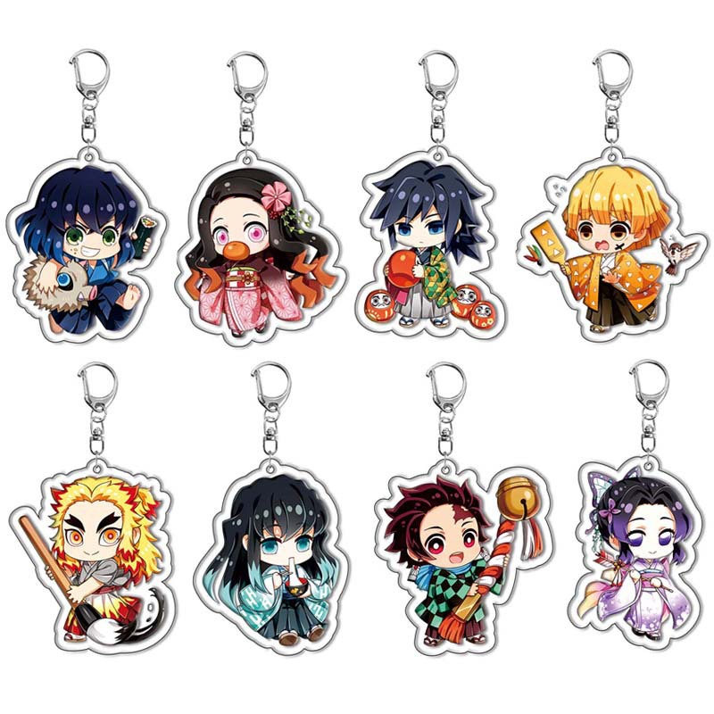 鬼滅の刃 竈門炭治郎＆竈門禰豆子 アクリルキーホルダー アニ - Anime Merchandise Keychain のレビューと価格