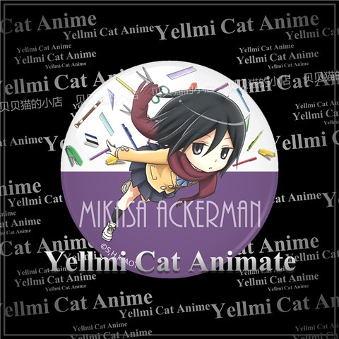 進撃の巨人 中学校バッジ アニメアクセサリー ピンバッグチャ - Anime Merchandise Bag のレビューと価格