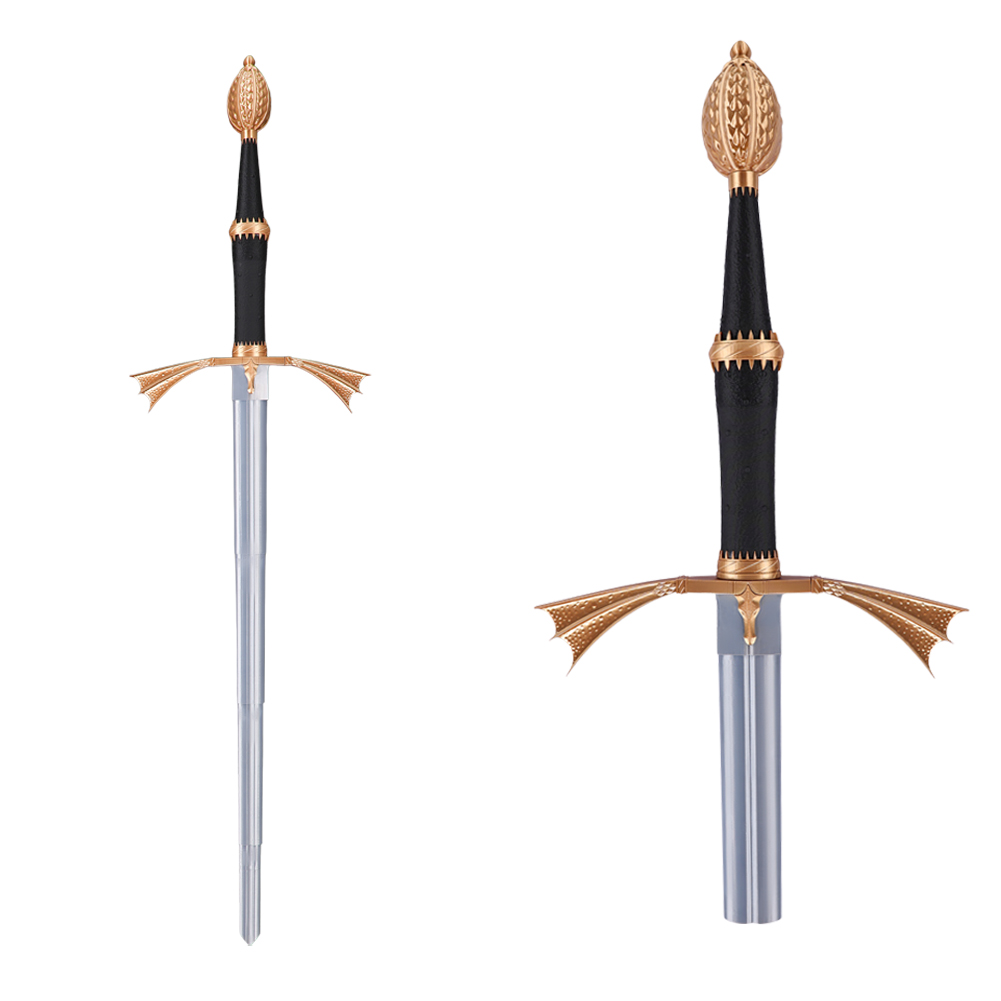 デーモンコスプレ格納式シルバープラスチックナイフ飾りドラゴン - Cosplay Prop Sword のレビューと価格