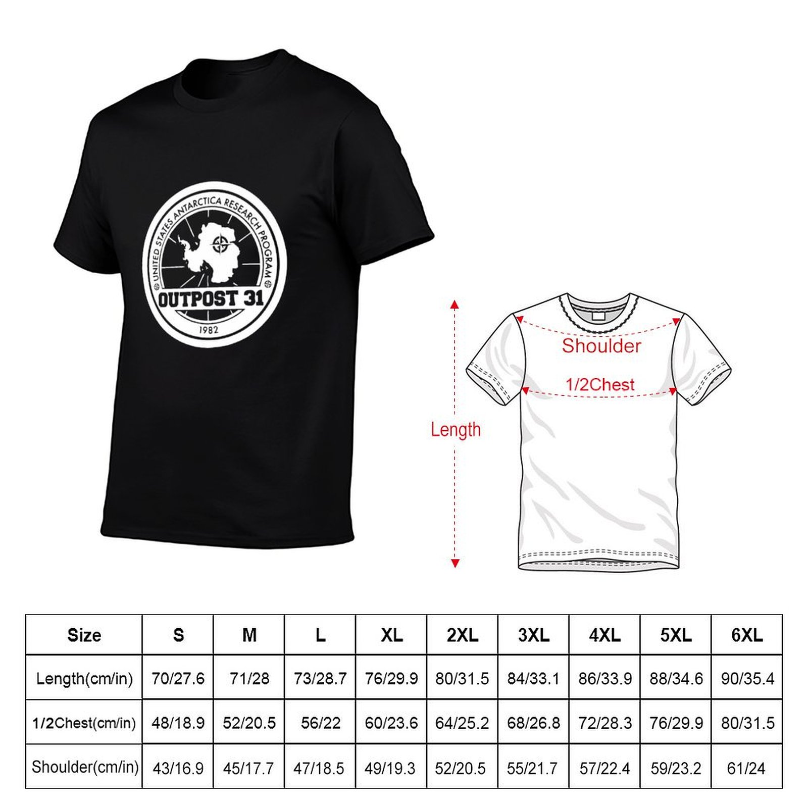 Outpost 31 ロゴ商品 Tシャツ男性用 Tシャツ T - Anime Merchandise Logo のレビューと価格