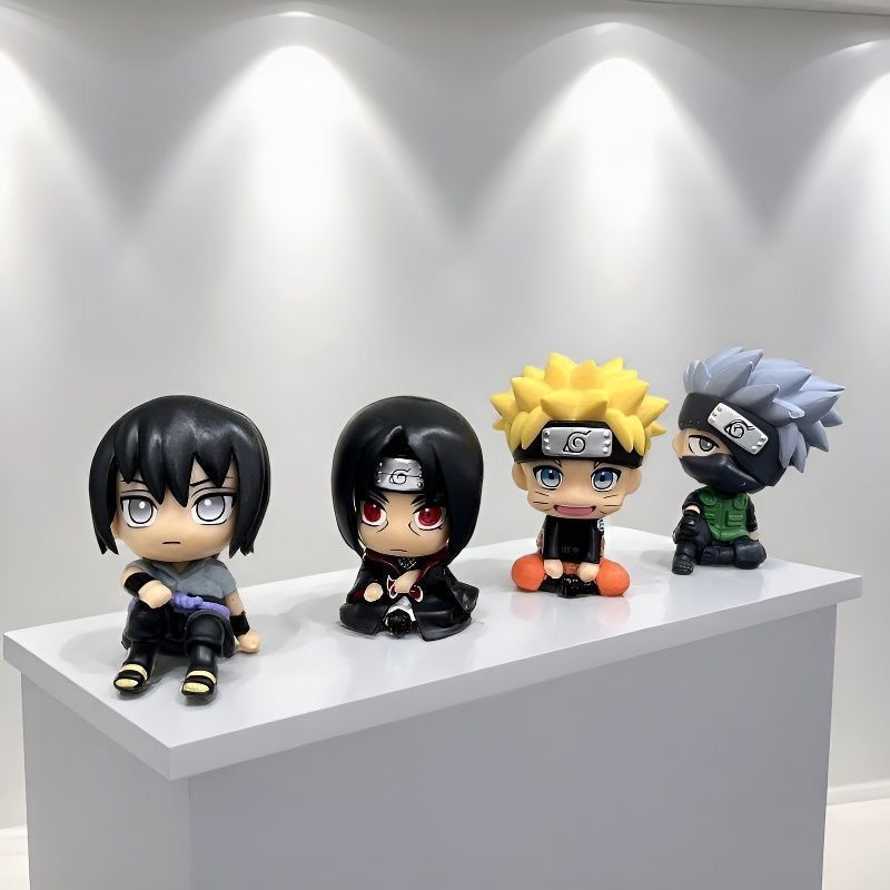 ナルト漫画かわいいフィギュアモデルカワイイ2Dちび人形車飾り - Anime Cosplay Merchandise のレビューと価格