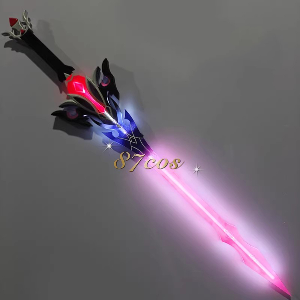 115 センチメートルデュリン剣原神インパクト発光小道具コス - Cosplay Prop Sword のレビューと価格